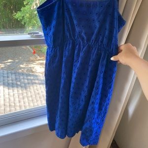 Madewell blue circle dress